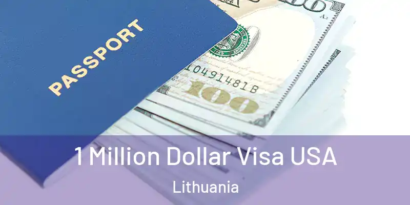  1 Million Dollar Visa USA Lithuania